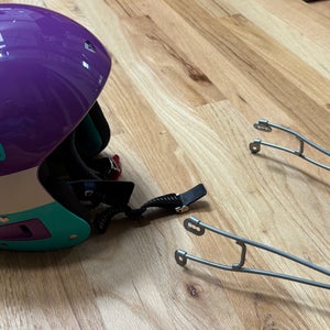 Unisex Medium Briko Vulcano Helmet, FIS Legal (with slalom guard)