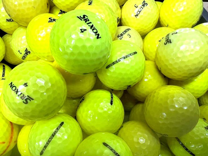 36 Premium AAA Yellow Srixon Q-Star Used Golf Balls