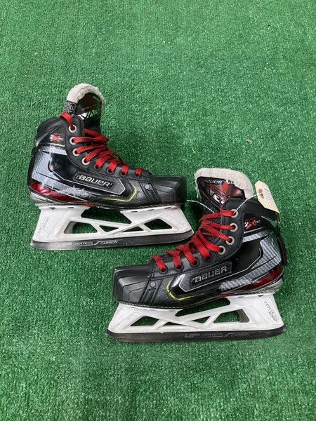 Junior Bauer Vapor 2X Pro Hockey Goalie Skates Regular Width Size 3.5 (Used)