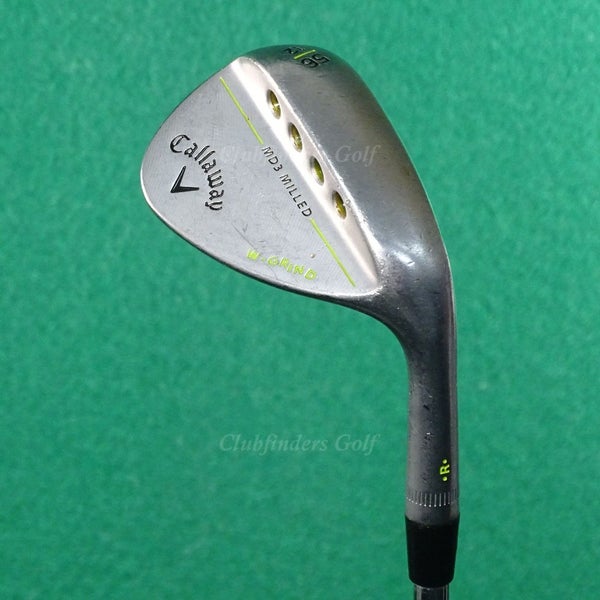 Callaway MD3 Milled Chrome 56-12W 56 Sand Wedge Dynamic Gold S300 Steel Stiff