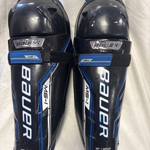 Junior Size 12 Inch Bauer MS-1 Ice Hockey Player Shin Pads