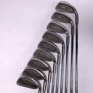 Ping Eye 2 Iron Set 3-PW+SW Red Dot Karsten ZZ-Lite Regular Steel Mens RH