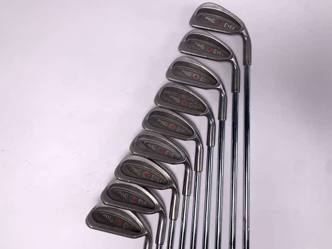 Ping Eye 2 Iron Set 3-PW+SW Red Dot Karsten ZZ-Lite Regular Steel Mens RH
