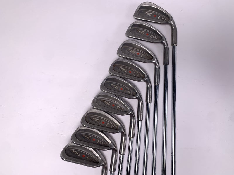 Ping Eye 2 Iron Set 3-PW+SW Red Dot Karsten ZZ-Lite Regular Steel Mens RH