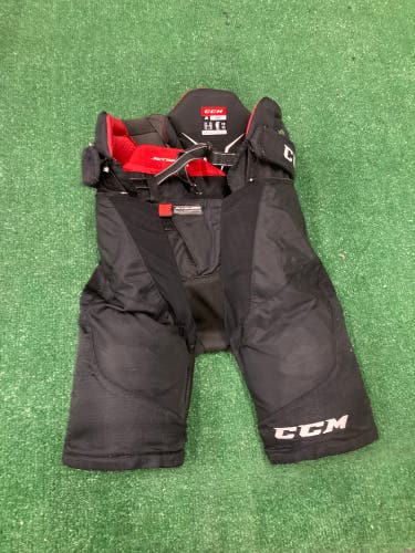 Black Junior Large CCM Jetspeed FT4 Hockey Pants (Used)