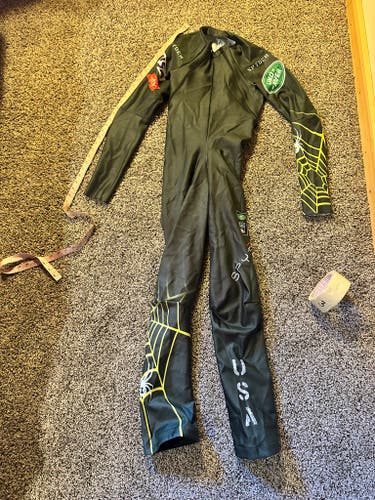 US Ski Team Men's custom size XL Tall Spyder Ski Suit (Used) FIS Legal - (plus bonus suit!)