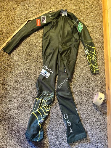 US Ski Team Men's custom size XL Tall Spyder Ski Suit (Used) FIS Legal - (plus bonus suit!)