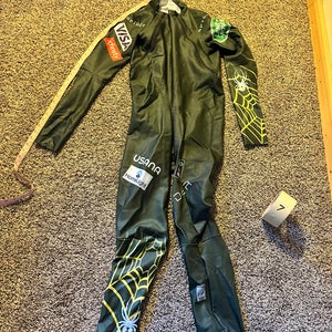 US Ski Team Men's custom size XL Tall Spyder Ski Suit (Used) FIS Legal - (plus bonus suit!)