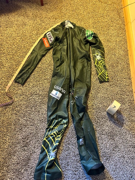 US Ski Team Men's custom size XL Tall Spyder Ski Suit (Used) FIS Legal - (plus bonus suit!)