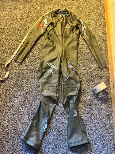 US Ski Team Men's custom size XL Tall Spyder Ski Suit (Used) FIS Legal - (plus bonus suit!)