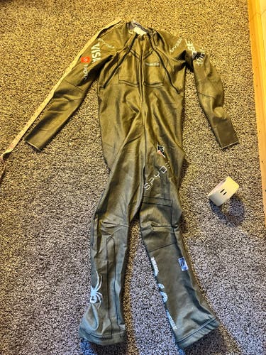 US Ski Team Men's custom size XL Tall Spyder Ski Suit (Used) FIS Legal - (plus bonus suit!)