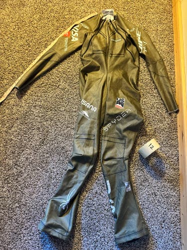 US Ski Team Men's custom size XL Tall Spyder Ski Suit (Used) FIS Legal - (plus bonus suit!)