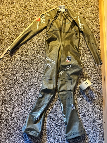 US Ski Team Men's custom size XL Tall Spyder Ski Suit (Used) FIS Legal - (plus bonus suit!)
