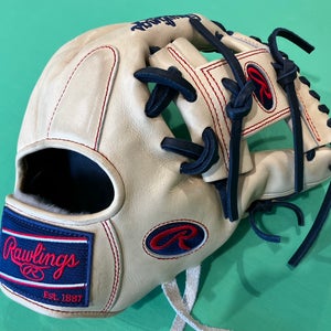 Brown Rawlings Pro Preferred RH Infield Baseball Glove 11.5" (Used)