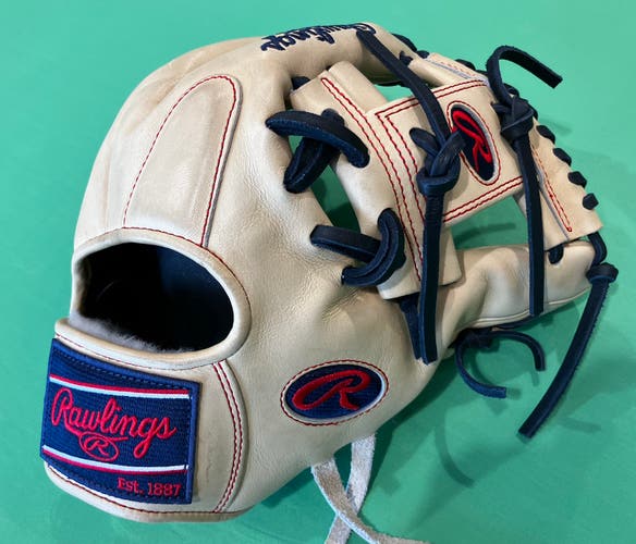 Brown Rawlings Pro Preferred RH Infield Baseball Glove 11.5" (Used)