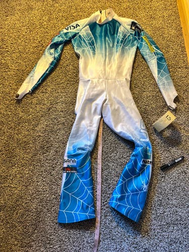 US Ski Team Men's custom size XL Tall Spyder Ski Suit (Used) FIS Legal