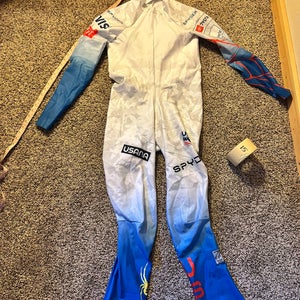 US Ski Team Men's custom size XL Tall Spyder Ski Suit (Used) FIS Legal