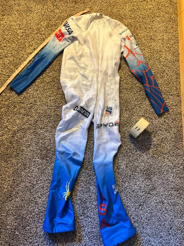 US Ski Team Men's custom size XL Tall Spyder Ski Suit (Used) FIS Legal