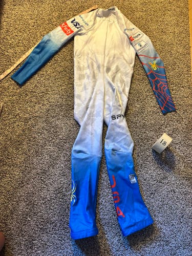 US Ski Team Men's custom size XL Tall Spyder Ski Suit (Used) FIS Legal