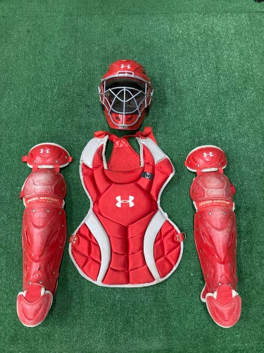 Youth Under Armour Catcher's Set (Used)