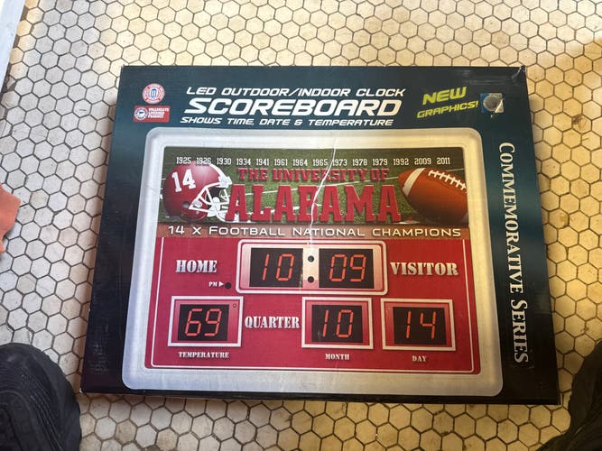 Alabama scoreboard clock