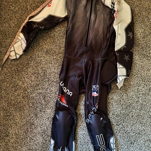 Men's Custom XL Tall Spyder GS Ski Suit (Used) FIS Legal