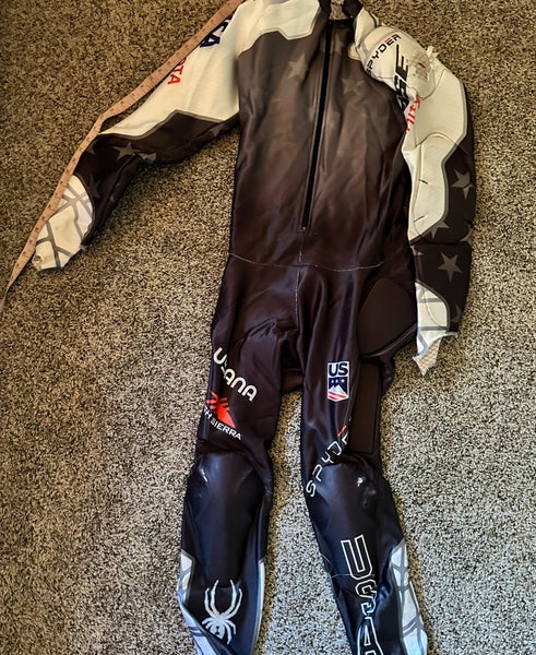 Men's Custom XL Tall Spyder GS Ski Suit (Used) FIS Legal
