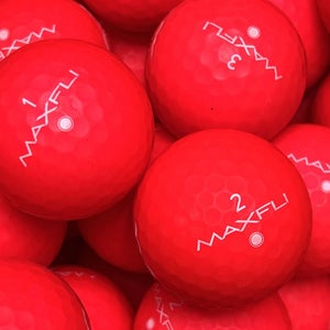 15 Red Matte Finish Max Fli Near Mint AAAA Golf Balls. Soft-fli/Straight-fli