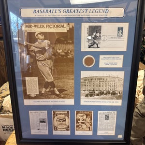 Babe Ruth Framed Memorbilia