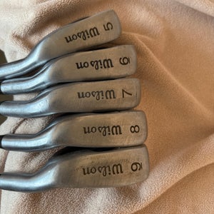 Men's Wilson Optimax Right Handed Iron Set Uniflex 5 Pieces Steel Shaft (Used)