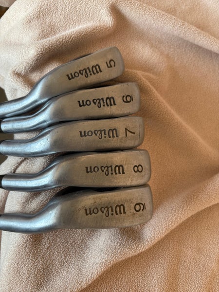 Men's Wilson Optimax Right Handed Iron Set Uniflex 5 Pieces Steel Shaft (Used)