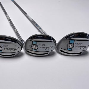 Adams Blue Wood Set 3 5 7 | 15* 18* 21* Aldila SlimTech 45g Ladies RH