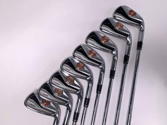TaylorMade R11 Iron Set 4-PW+GW KBS 90g Stiff Steel Mens RH