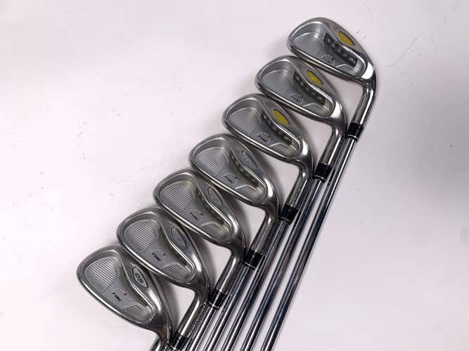 TaylorMade Rac OS 2005 Iron Set 3-9 T-Step Ultralite 90g Regular Steel Mens RH