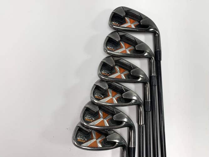 Callaway X-24 Hot Iron Set 5-PW 75g Regular Steel Mens RH