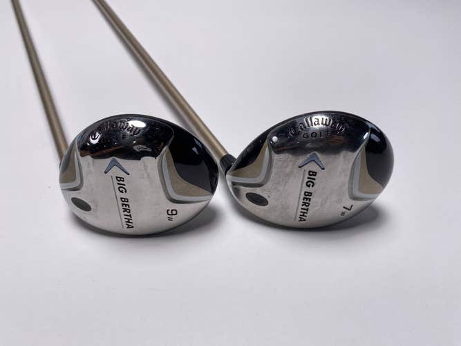 Callaway Big Bertha 2007 7 & 9 Fairway Wood Set 21* 24* 55g Graphite Womens RH