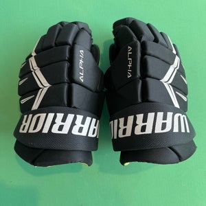 Black Junior Warrior Alpha DX5 Gloves 11" (Used)