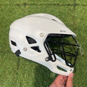 White Youth Warrior Burn Junior Helmet (Used)