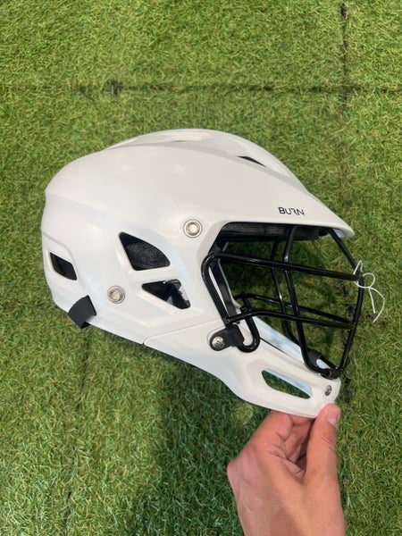 White Youth Warrior Burn Junior Helmet (Used)