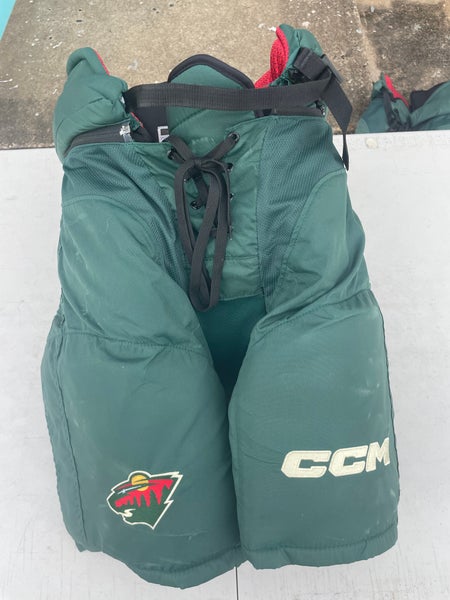 CCM HP45X Pro Stock Hockey Pants Large Minnesota Wild Green 1854