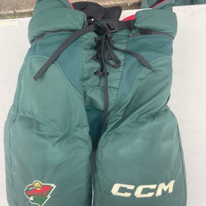 CCM HP45X Pro Stock Hockey Pants Large Minnesota Wild Green 1965
