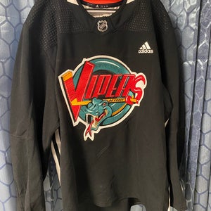 Adidas Detroit Vipers Hockey Jersey - Black, Size 58