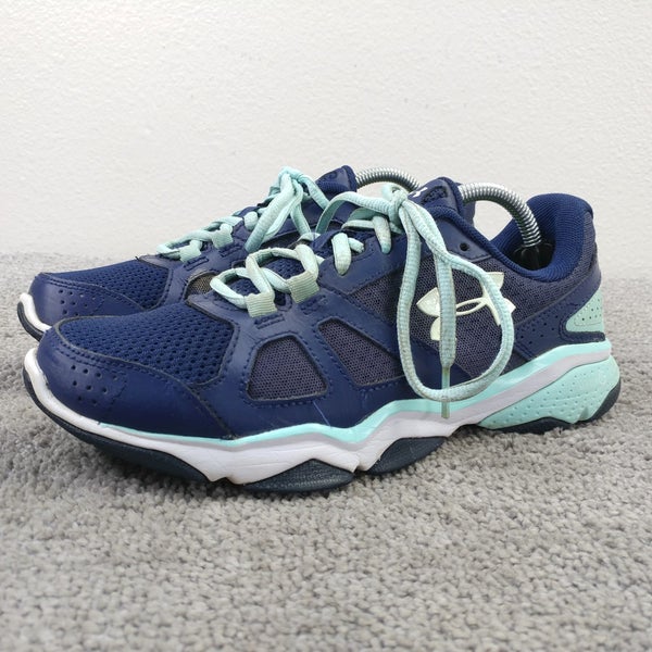 Under Armour Shoes Womens Size 7 Micro G Strive V Low Running Sneakers Blue