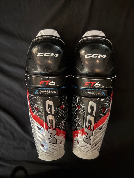 Senior CCM Jetspeed FT6 14" Shin Pads (Used)