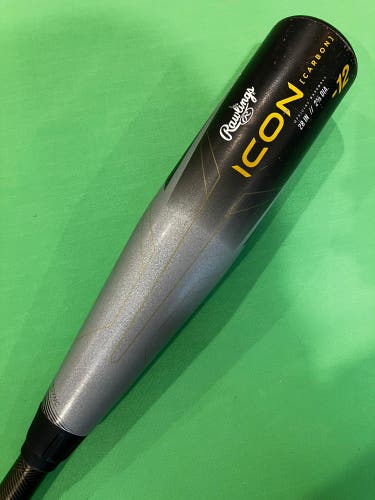 2023 Rawlings Icon Composite Bat USABat Certified (-12) Composite 16 oz 28" (Used)