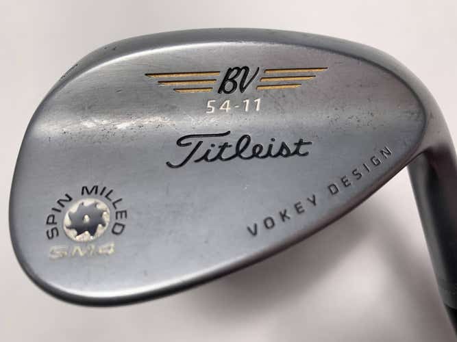 Titleist Vokey Spin Milled SM4 Chrome Sand Wedge SW 54* 11 Wedge Steel Mens RH