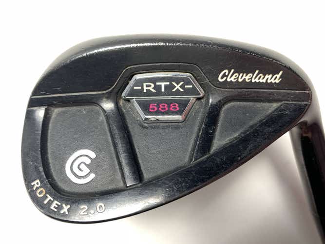 Cleveland 588 RTX 2.0 CB Black Satin Gap Wedge 52* Action UltraLite Graphite RH