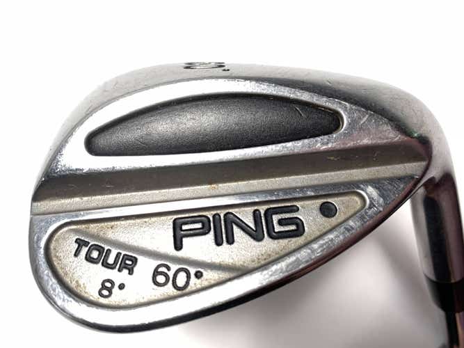 Ping Tour Lob Wedge LW 60* 8 Bounce Black Dot Wedge Steel Mens RH Midsize Grip