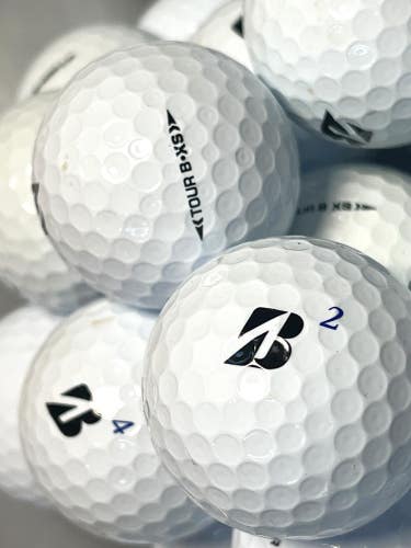12 Premium AAA White Bridgestone Tour B XS Used Golf Balls