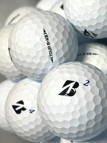 12 Premium AAA White Bridgestone Tour B XS Used Golf Balls
